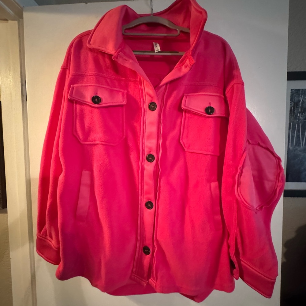 NWOT Zenana Women's Pink Jacket